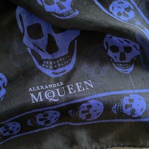 Alexander McQueen silk chiffon silk scarf